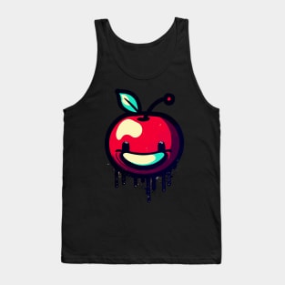 Street Art retro cherry fruit smile Tank Top